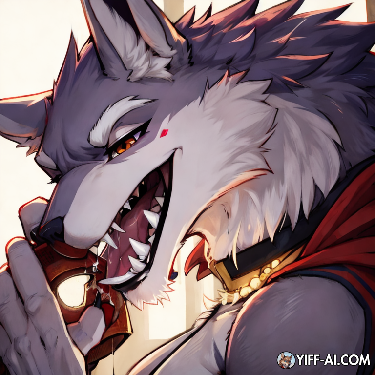 Loup musclé mais pas trop en speech blanc grosse bite moulée