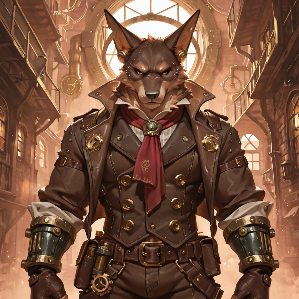 Muscular, steampunk, partially_clothed,