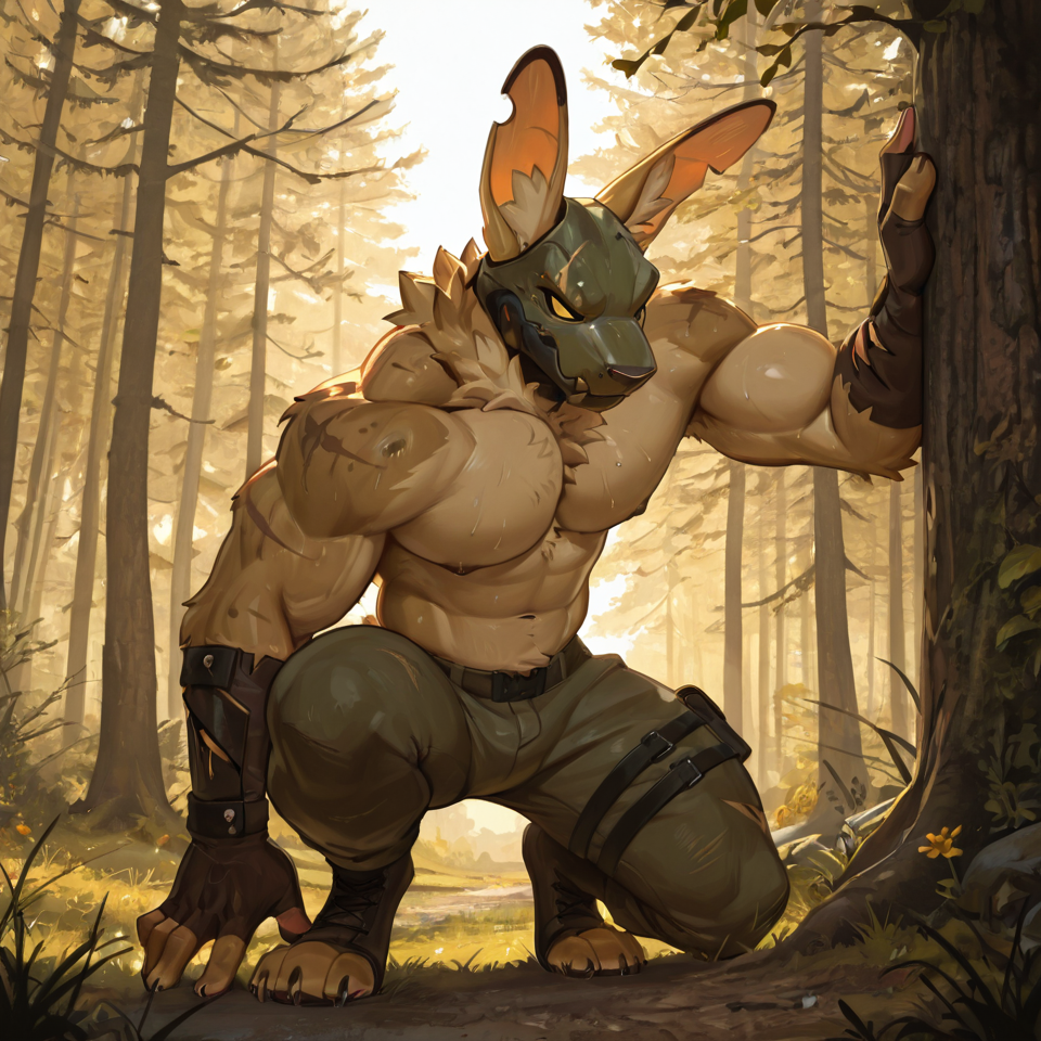 Springtrap, bara, muscular,