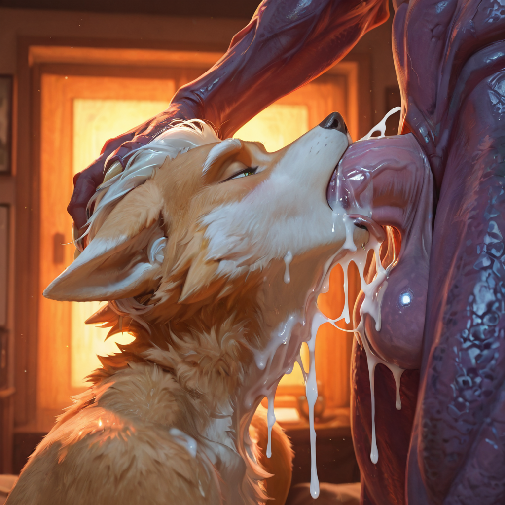 Fox_mccloud sucking off Ridley's (from metroid) humongous cock, lots of cum.  realistic, photorealism, hyper_penis, very_long_penis, excessive_cum, hyper_genitalia, nintendo, starfox, Ridley, penis_in_mouth, throat_swabbing, hyper_realism, hyper_cum, humanoid_genitalia