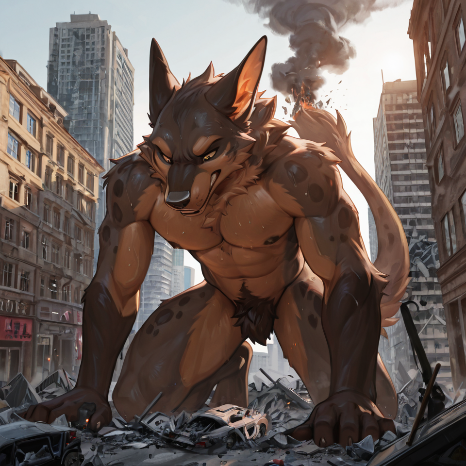 building_destruction, nude_male, anthro,