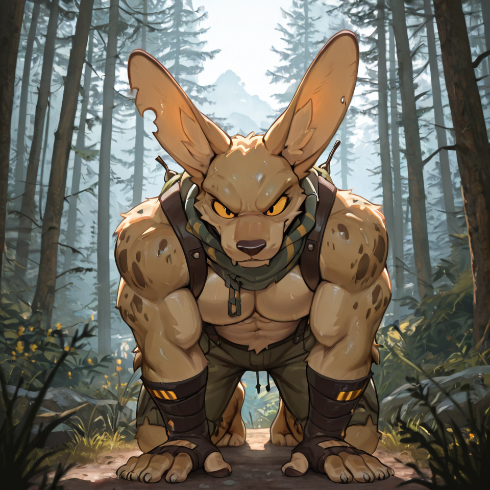 Springtrap, bara, muscular,