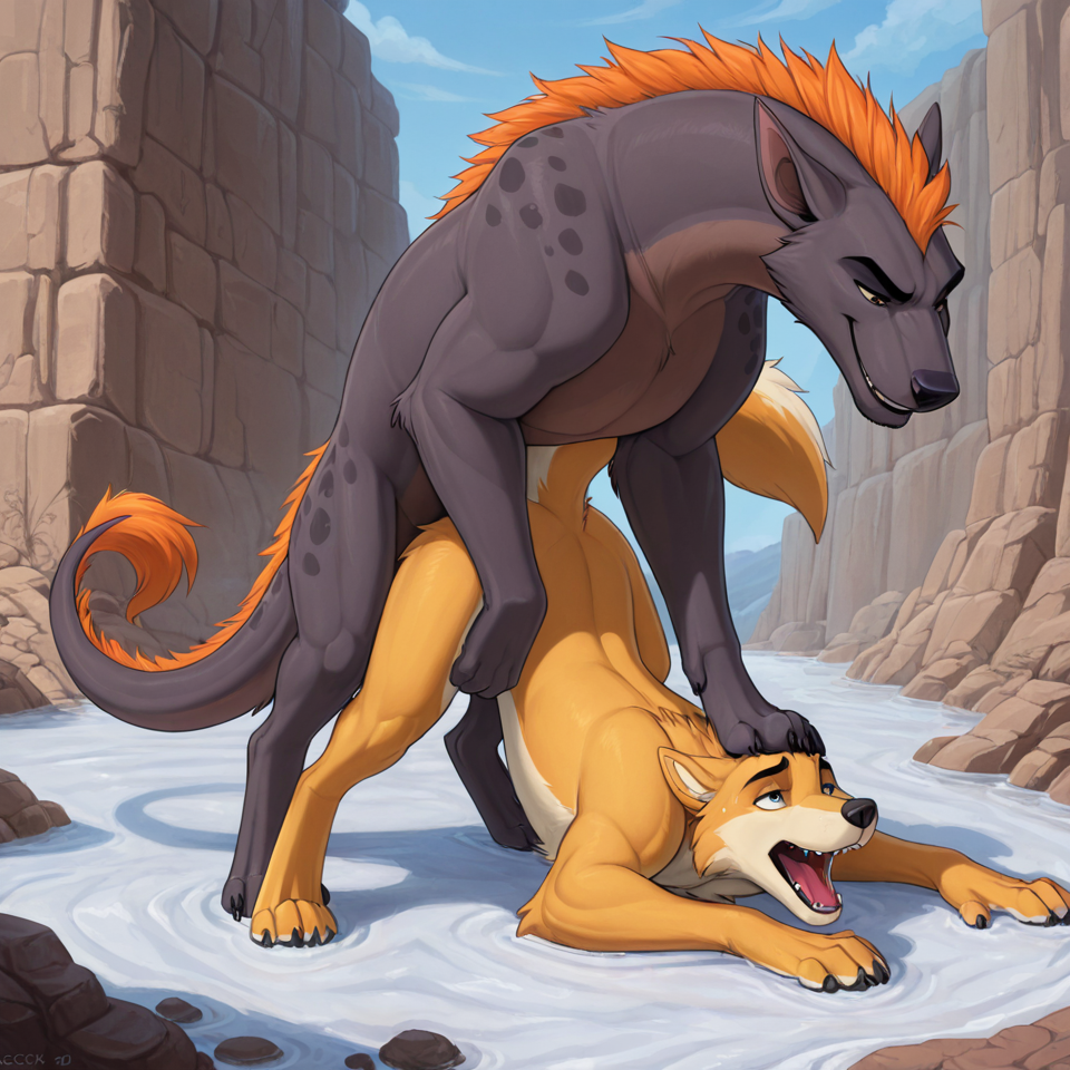 male/male, feral, detached_sheath, human_on_feral, human_penetrating,