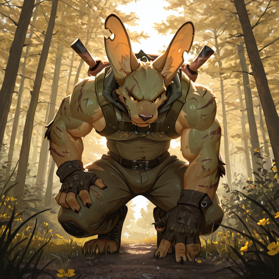 Springtrap, bara, muscular,